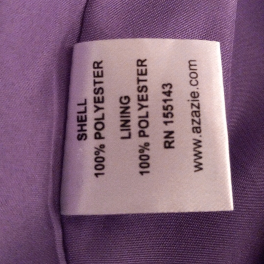 Azazie A26 Purple Evening Gown NEW - Picture 12 of 13